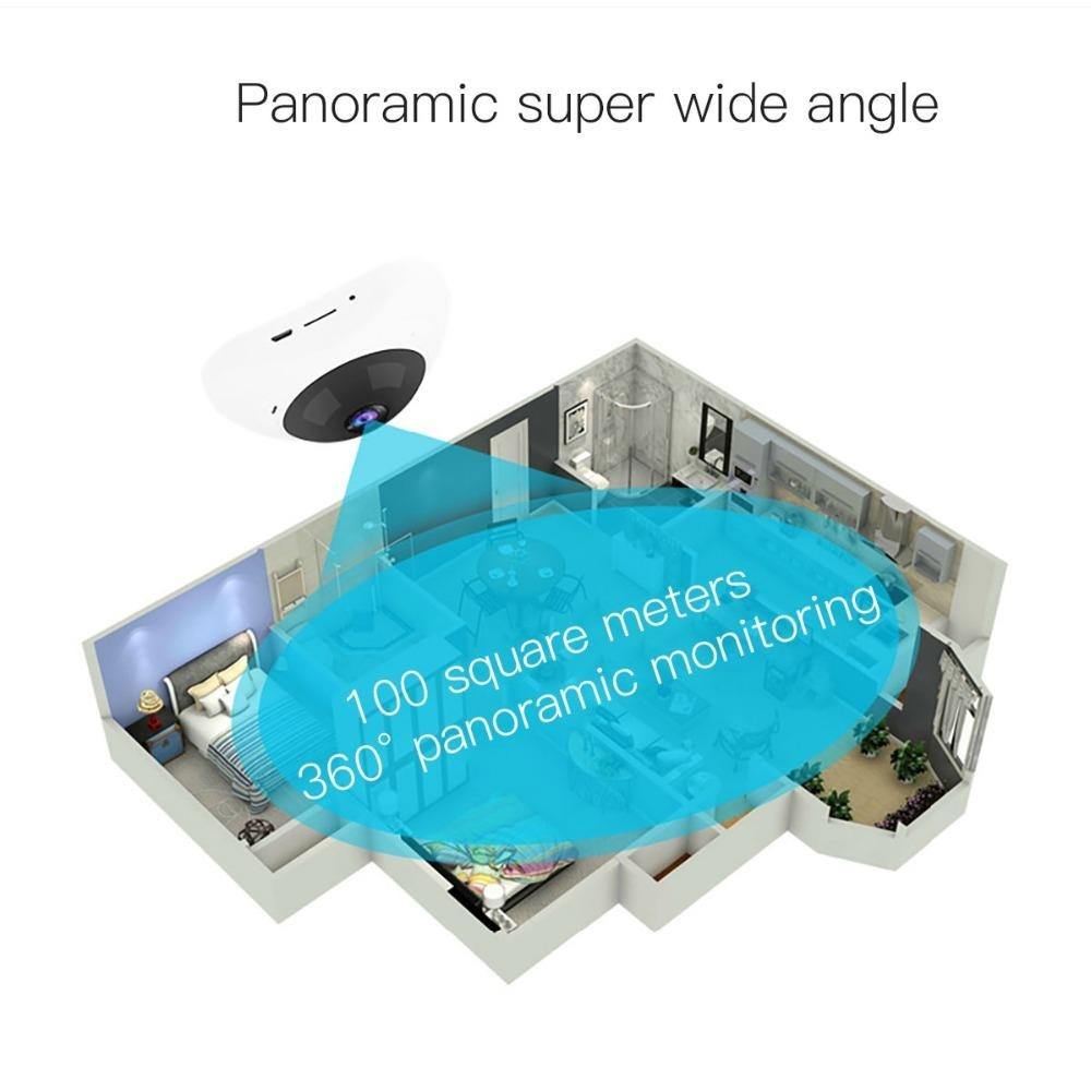 1080P Hd Ip Camera Panoramische Camera Fisheye Lens Yoosee App