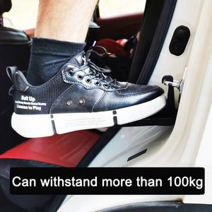 실버/블랙 알루미늄 접이식 자동차 도어 단계 경량 지붕 랙 액세스 대부분의 SUV와 트럭 새로운 조건 개조 사용 - Product Image 5