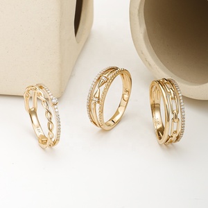 Extrême luxe 9Kt/10Kt/14Kt/18Kt or massif Moissanite anneaux tous les jours bague femmes bijoux fins en gros - Product Image 5