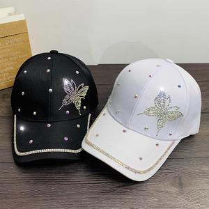Casquette <span class=keywords><strong>de</strong></span> baseball chic décontractée pour soirée et streetwear, ornée <span class=keywords><strong>de</strong></span> strass en forme <span class=keywords><strong>de</strong></span> papillon, disponible en plusieurs couleurs, livraison rapide <span class=keywords><strong>de</strong></span> haute qualité - Product Image 2