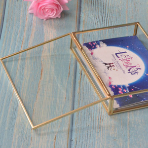 Cajas de Cristal Doradas de Latón de 5x7, 4x6 y 8x10 para Fotos de Boda, Cabina de Fotos, Tarjetas de Invitación, Álbum de Fotografía, Regalo, Presentación USB - Product Image 4
