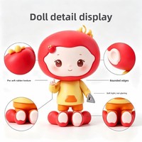 Cute Keyboard Lying Figurine Mini Desktop Ornament for Gaming Keyboard Gaming Desk Computer Accessories