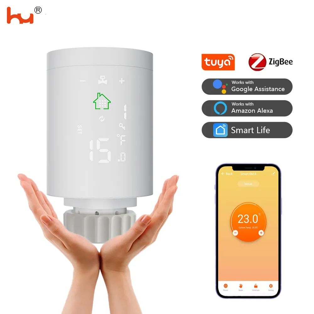 TRV HY368 Zigbee Tuya Thermostat Radiator Valve Wireless control Radiator Thermostatic For wifi smart life home