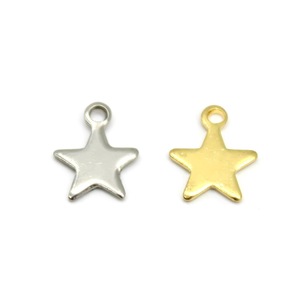 Stainless Steel Star Pendant Gold <b>Silver</b> Openwork Five Pointed Charm Jewelry Findings For Necklace <b>Bracelet</b> Accessories - Product Image 3