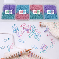 Marqueurs de mailles de tricot et crochet en métal, portables, durables et colorés, avec fonction de verrouillage, épingles de sûreté, clips à aiguilles pour travaux manuels et loisirs créatifs