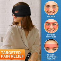 Masque de soulagement des sinus à chaleur humide masque de mal de tête coussin chauffant électrique pour la pression sinusale Tension de la migraine soulagement des maux de tête