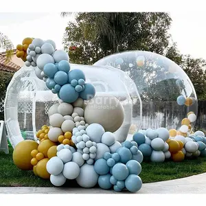 Nueva llegada publicidad burbujas globos casa túnel fiesta claro inflable cristal iglú niños inflable burbuja globo casa