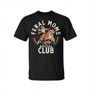 Camiseta Feral Moms Social Club, camiseta moderna para mamá, camiseta para mamá - Product Image 2