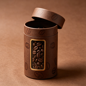 Custom Printed Tea Coffee Bean Cylinder Packaging Box Eco-Friendly Paper <b>Tube</b> Round <b>Cardboard</b> <b>Tube</b> Packaging - Product Image 5