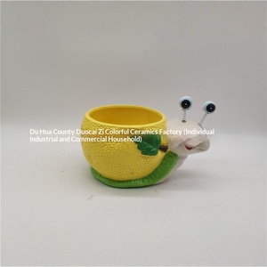 <span class=keywords><strong>Maceta</strong></span> de Cerámica Creativa para Jardinería <span class=keywords><strong>en</strong></span> Casa, con Forma de Limón, Grabada <span class=keywords><strong>en</strong></span> Relieve, Pintada a Mano, Tridimensional y Degradable - Product Image 3