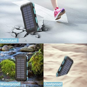 2025 <span class=keywords><strong>chargeur</strong></span> haute capacité 20000mah étanche banque d'énergie solaire Powerbank Mobile banques d'énergie solaire pour téléphone portable - Product Image 3