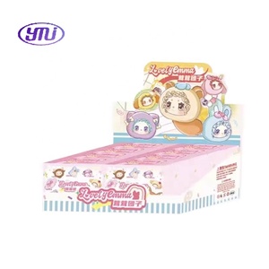 Vente chaude 100% authentique belle <span class=keywords><strong>Emma</strong></span> boules moelleuses série boîtes aveugles mignon vinyle en peluche visage porte-clés 8 pièces/boîte poupées décoratives - Product Image 1