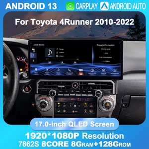 Navihua Écran tactile 17 pouces avec Carplay, autoradio multimédia Android, lecteur DVD de voiture pour Toyota 4Runner 2010-2022 - Product Image 2