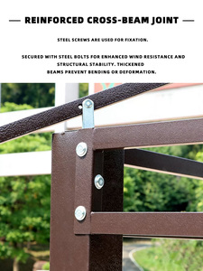 Gazebo <span class=keywords><strong>en</strong></span> chaume 9,8x13 pieds, pavillon à structure <span class=keywords><strong>en</strong></span> acier Yuanheng, toit synthétique <span class=keywords><strong>en</strong></span> PE ignifuge, <span class=keywords><strong>abri</strong></span> <span class=keywords><strong>de</strong></span> <span class=keywords><strong>jardin</strong></span> extérieur - Product Image 4