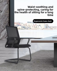 Silla ergonómica moderna para el hogar/oficina con reposacabezas ajustable, diseño de malla tradicional para conferencias o uso doméstico - Product Image 6