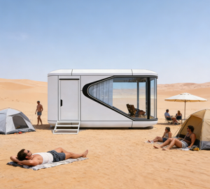 Casa Prefabricada de Lujo, Portátil y Resistente, con Diseño Impermeable, a Precio Competitivo, para Desarrollo Inmobiliario en Resorts Globales - Product Image 1