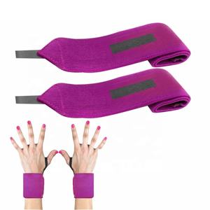 Vente en gros de dragonne robuste personnalisée pour l'haltérophilie Poignets pour femmes 18 pouces Poignets élastiques avec boucle de frappe - Product Image 1