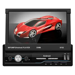 7 pollici retrattile 2Din AUX HD Touch Screen Stereo Radio FM Bt Wifi navigazione Gps 1g 16g sistema Android lettore DVD Mp5 per auto