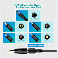 Cargador de 16.8V 1A para Pistola de Masaje TheraGun Hyperice Medcursor Mebak Toloco Sportneer Sonic Mini/Pro Fusion Youdgee LifePro Sonic