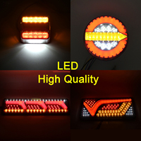 Nouveau feu arrière de stationnement de remorque de camion étanche multifonctionnel à LED 12V 24V à haute luminosité vente en gros