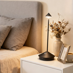 Pina Table <b>Lamp</b> E27 LED <b>Touch</b> Control Eye Caring <b>Bedside</b> Desk Lighting Modern Minimalist Design - Product Image 1
