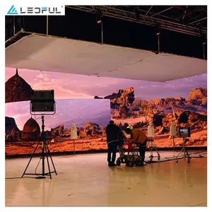 P1.95 P2.6 P2.9 P3.91 4K Video 1080P Super HD Exhibition Hall Four Immersive XR LED Display Wall 3D XR Virtual Studio LED Screen