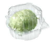 Boîte à emporter jetable en PET transparent bol à légumes salade en plastique chou conteneur pour animaux de compagnie boîte à légumes