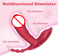 Nuevo Vibrador de Bragas Vestible Estimulador Clitorial y Punto G Control Remoto Juguete Sexual para Parejas Adultas Vibrador Dildo Bolas Anales para Mujeres