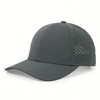 Casquette de baseball imperméable à 5 panneaux, découpe laser, personnalisable, vente en gros