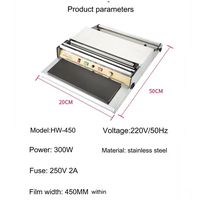 220V 300W Vershoudfolie Afdichtings- en Snijmachine Commerciële Plasticfolie Verpakkingsmachine voor Supermarkt Fruitwinkel