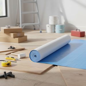 Rouleau <span class=keywords><strong>de</strong></span> protection <span class=keywords><strong>de</strong></span> sol en feutre non tissé blanc adhésif 2026 – Feutre <span class=keywords><strong>de</strong></span> protection pour peintre - Product Image 1