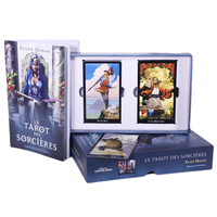 Impression personnalisée jouant aux jeux de tarot Carte de jeu Langue française Sorcière Oracle Jeu de tarot Jeu de divination
