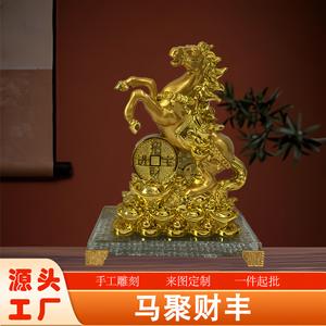 Ornamento ecologico del cavallo della resina per il tesoro della ricchezza della decorazione del cavallo abita per la celebrazione dell'inaugurazione della casa del gabinetto del soggiorno - Product Image 3