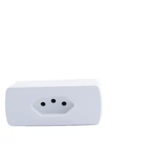 Bộ Chuyển Đổi Ổ Cắm Thông Minh Wifi 16A Màn Hình Nguồn Brazil Ứng Dụng Hẹn Giờ Hẹn Giờ Bằng Giọng Nói Từ Xa Không Dây Cho Google Home Alexa