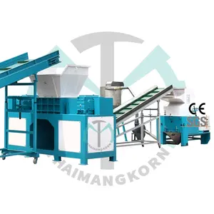 Hard Scrap Box Lumps Industrielles Recycling Shredder Granulator PET HDPE Material Waschen Kunststoff flasche Crushing Crusher Machines