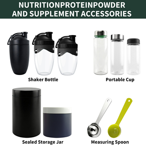 Bình lắc 500ml có nắp kim loại, bình đựng nước ép thể thao trong suốt có nắp đậy, chống rò rỉ, làm bằng nhựa, dùng được cho sữa và đồ uống - Product Image 2