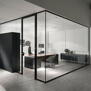 Persianas venecianas huecas ignífugas de aleación de aluminio de vidrio doble individual modernas, <span class=keywords><strong>divisor</strong></span> de oficina Modular de Instalación rápida para sala de estar - Product Image 2