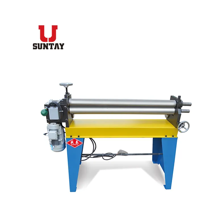 Asymmetric 3 Roller Hand Plate Rolling Machine with Handle Operation