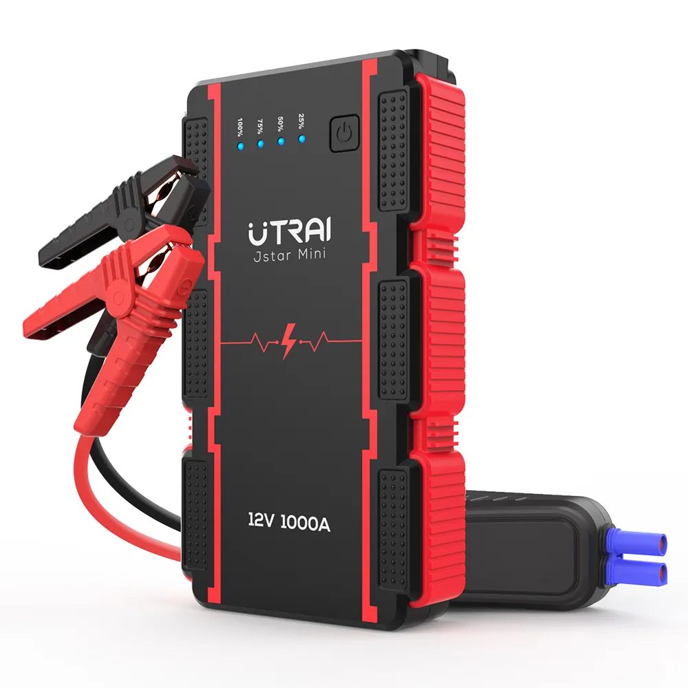 Utrai Car Portable Starthilfe Power Bank 1000A Spitzenstrom LED Licht Jumps tart Booster Start gerät für Auto motor