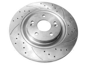 แผ่นดิสก์เบรกรถยนต์แบบเจาะรูไม่สั่นทนต่อแรงกระแทกสำหรับ khodro DeNA runna sahra samand Soren tara - Product Image 6