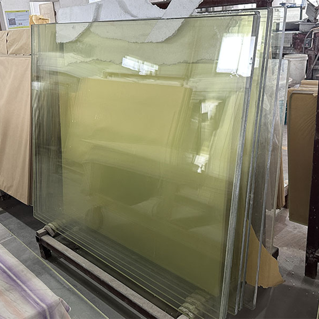 Customized Size Light Yellow KONSHEN Brand Medical Lead Glass Anti-Radiation Hospital Equipment X Ray Room Shielding Thick Panel