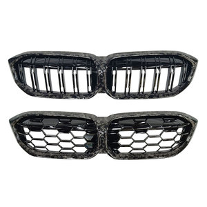 Grille avant en fibre de carbone forgée G20 G28 Grille en carbone forgée pour <span class=keywords><strong>BMW</strong></span> Série 3 G20 G28 Carbon 2 Line Diamond Front Grilles - Product Image 1