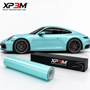 ฟิล์มใสกันรอยรถยนต์ XP3M Cold Crystal Light Blue OEM Gloss TPU สีฟ้าอ่อน ความหนา 7.5 มิล ซ่อมแซมตัวเองได้ ป้องกันรอยขีดข่วน ป้องกันสีเหลือง ติดตั้งแบบเปียก - Product Image 5