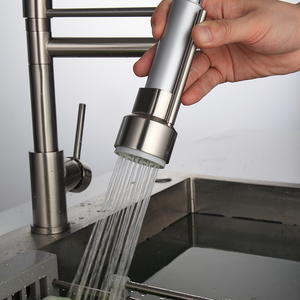 <span class=keywords><strong>Robinet</strong></span> de cuisine brossé extractible avec rotation à 360°, mitigeur d'évier à poignée unique en cuivre, <span class=keywords><strong>robinet</strong></span> de cuisine extractible - Product Image 2