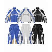 DCY Survêtement imprimé streetwear pour homme, veste coupe-vent personnalisée, service OEM, léger, en Spandex/Nylon respirant