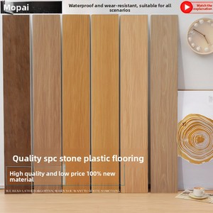 Revêtement de sol SPC (Stone-Plastic Composite) moderne et minimaliste, échantillons de grain de <span class=keywords><strong>bois</strong></span>/pierre, parquet pour la maison, système de pose par clic, imperméable et antidérapant - Product Image 3