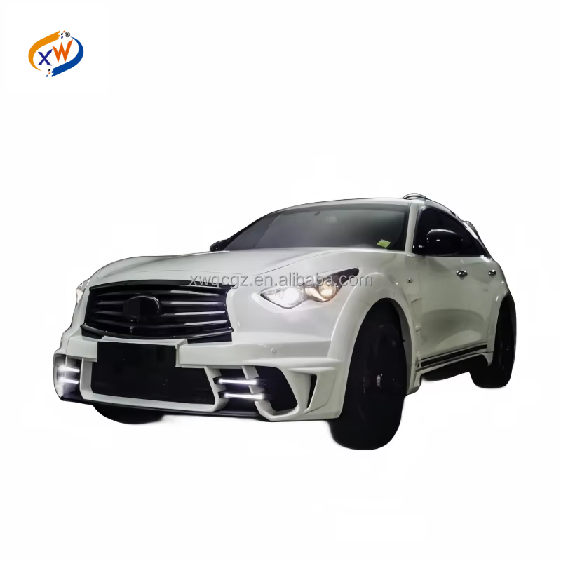 Gloss Black Front Bumper Lip Spoiler For INFINITI FX35/FX37/FX45/FX50