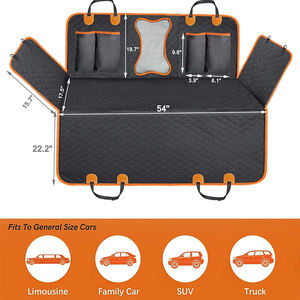 Housse de siège auto pour chien imperméable, housse pour chien pour siège arrière de voiture, antidérapante, durable, hamac avec rabats latéraux pour voitures et SUV - Product Image 2
