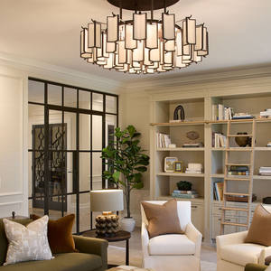 Candelabro de mármol circular de lujo Vintage, lámpara colgante de alabastro para Villa, lámpara de techo, colgante Laura Hammett Living Florian - Product Image 6