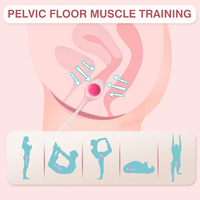 Ensemble de boules de Kegel en silicone S-Hande, boules Benoit Ben Wa, appareil d'exercice de Kegel, appareil d'exercice du plancher pelvien et des muscles abdominaux pour femmes
